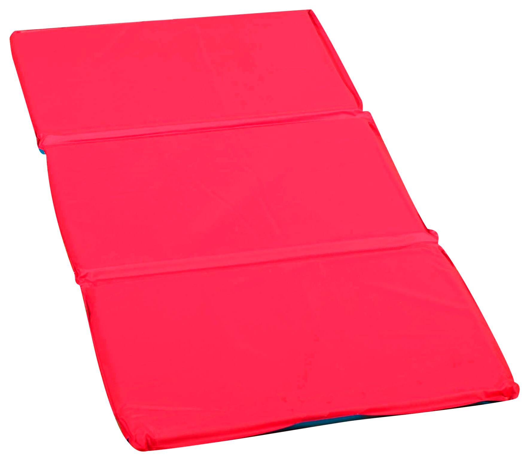Angeles 3-Fold Nap Mat 1 Inch, 48 x 24 x 1 Inches, Red/Blue, Item Number 1359967